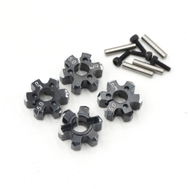 Yeah Racing WA-035BK Aluminum Lightweight Hex Adaptor Set 12x5mm :1/10 RC Touring Drift Crawler Black