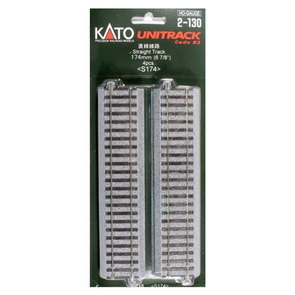 Kato 2130 174mm 6-7/8" Straight (4) : HO Scale