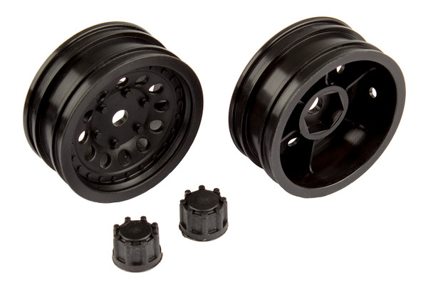 Associated 41052 Wheel Set, Black (2) : CR12