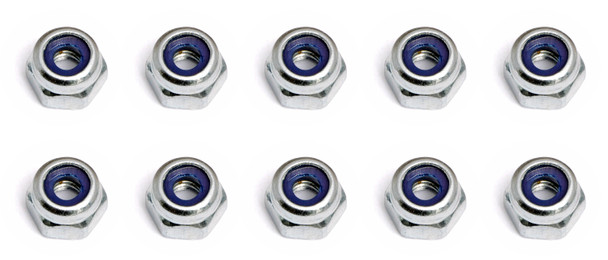 Associated 89215 Locknuts, Shock Piston (10) : CR12 / RC8B3 Series