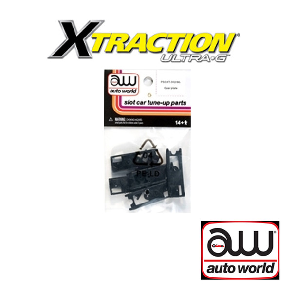 Auto World Xtraction Gear Plate (6) Pack : 1:64 / HO Scale Slot Car