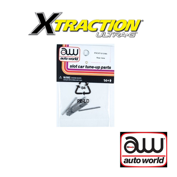 Auto World Xtraction Rear Axle (6) Pack: 1:64 / HO Scale Slot Car