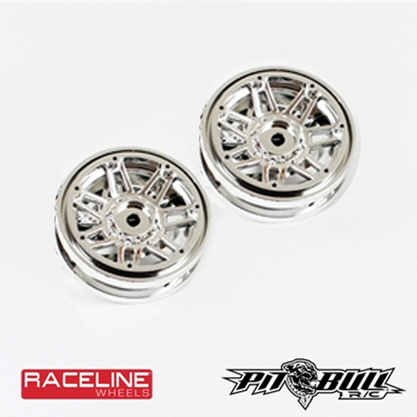 PITBULL 1.9 Raceline Chrome Glue-On Wheels #931 Injector PBW19931C