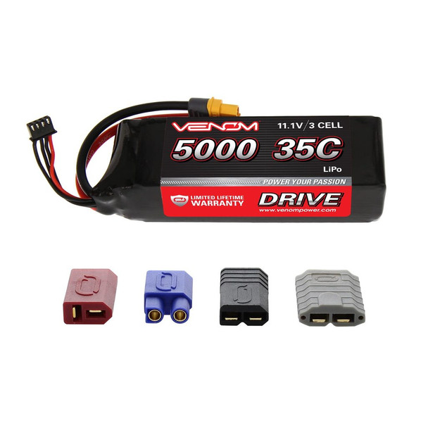 Venom 35C 3S 5000mAh 11.1V LiPo Battery w/ Universal Plug System 15026