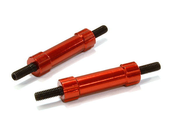 Integy 25mm Aluminum Linkages (2) M3 Threaded :1/10 Crawler C26678RED