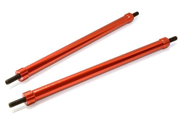 Integy 120mm Aluminum Linkages (2) M3 Threaded :1/10 Crawler C26692RED