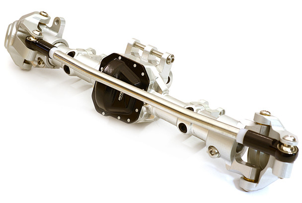 Integy Aluminum Complete Front Axle Housing Assembly : SCX10 II C27151HARDBLACK