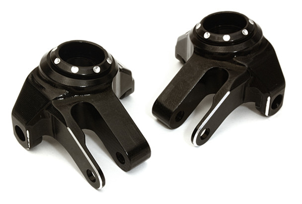 Integy Aluminum Alloy Front Steering Blocks : Axial 1/10 SCX10 II C27158BLACK