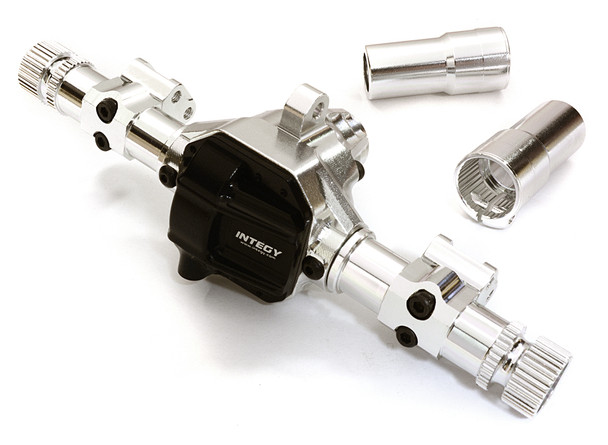 Integy Aluminum Rear Axle Housing Kit : Axial SCX10 II Rock Crawler C27167SILVER