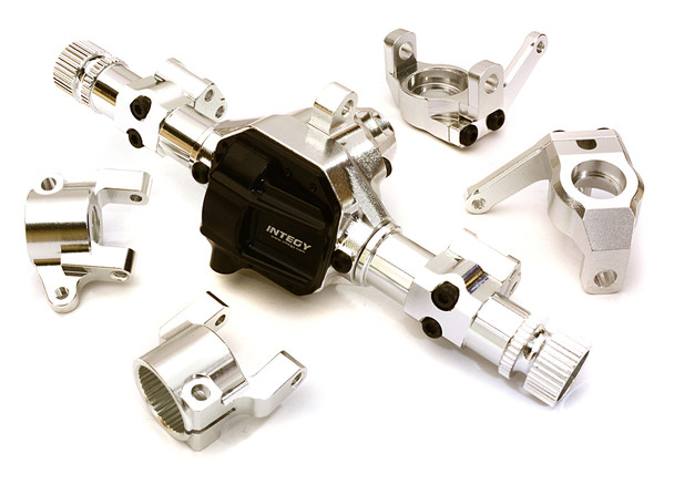 Integy Aluminum Front Axle Housing Kit : Axial SCX10 II Rock Crawler C27168SILVER