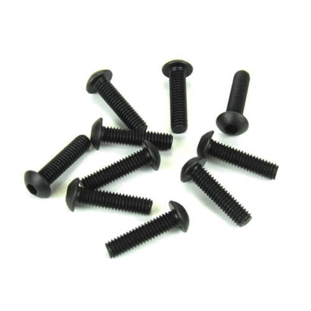 Tekno RC TKR1447 M4x16mm Button Head Screws Black (10pcs)