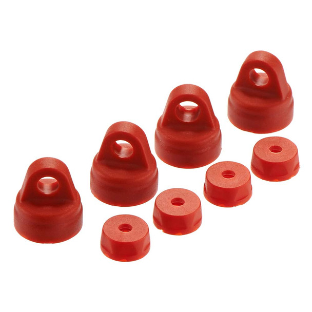 ARRMA AR330227 Shock Cap Set Red (4) : All 1/10 Scale Vehicles
