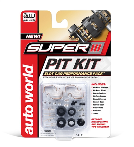 AUTO WORLD 00301 Super III Pit Kit HO Scale Slot Car Performance Pack