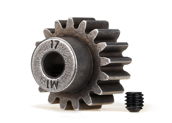 Traxxas 6490X Pinion Gear 17-T 1.0 Metric Pitch Fits 5mm Shaft :E-Revo VXL / X-Maxx
