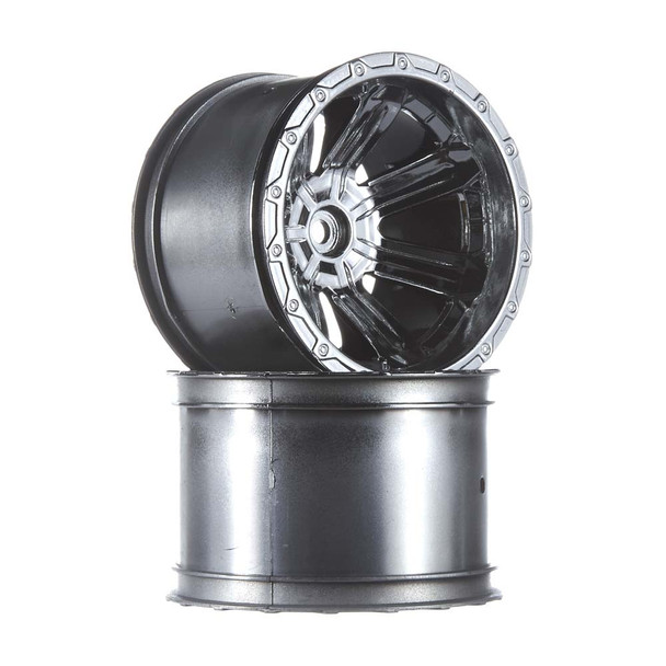 ARRMA AR510051 1/10 Chrome Wheels (2) : Granite Monster Truck