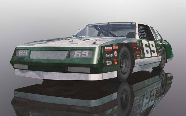 Scalextric C3947 Chevrolet Monte Carlo 1986 No.69 Green 1/32 Slot Car