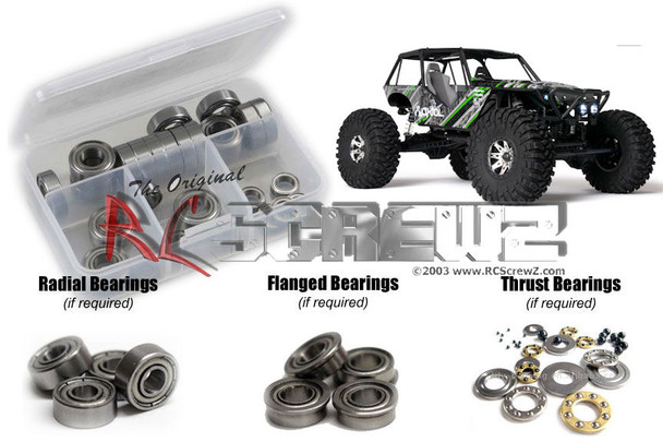 RC Screwz AXI004B Axial Racing Wraith RTR Metal Shielded Bearings Kit