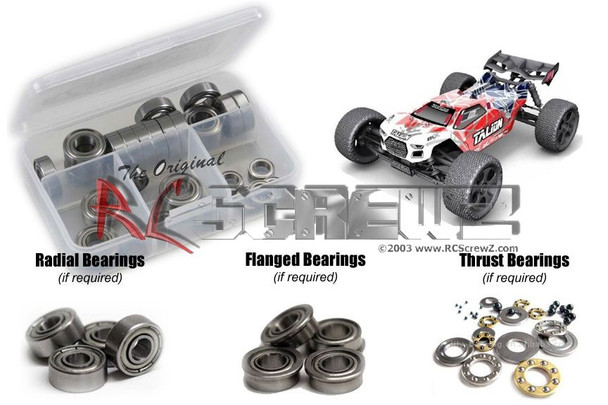 RC Screwz ARRM009B Arrma Talion 6S BLX 1/8 Metal Shielded Bearings