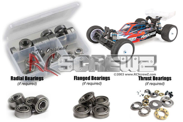 RC Screwz ASS096B Associated RC106.1 Metal Shielded Bearing Kit