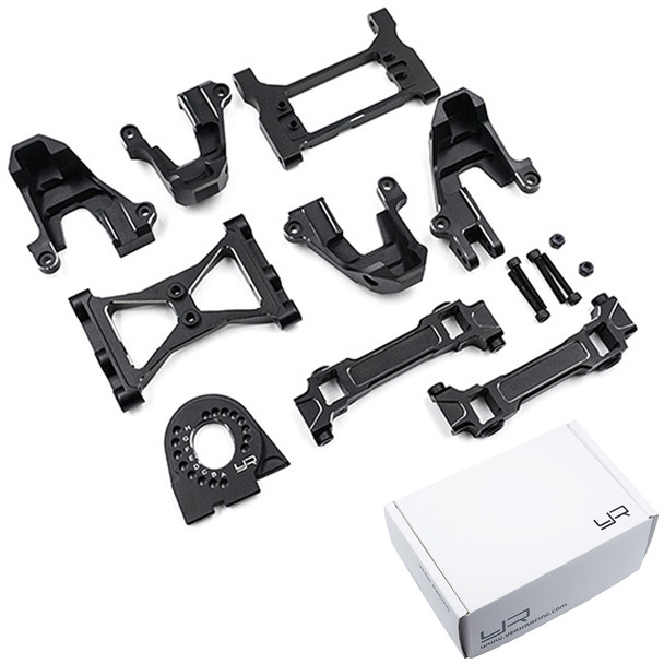 Yeah Racing Aluminum Upgrade Parts Set : Traxxas TRX-4 Black TRX4-S03BK