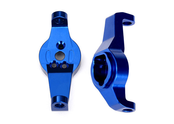 Traxxas 8232X Aluminum Caster Blocks 6061-T6 Left & Right Blue : TRX-4