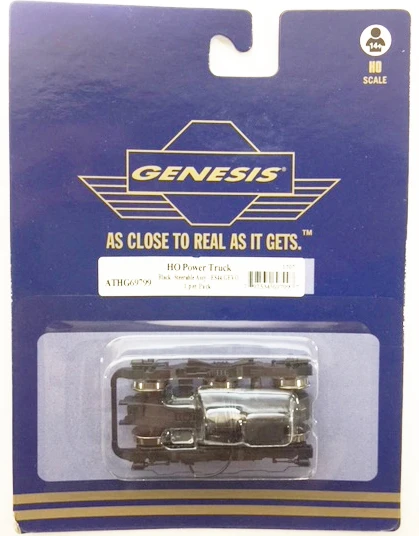 Athearn HO Power Truck Black w/Steerable Assy,ES44/GEVO (1) ATHG69799