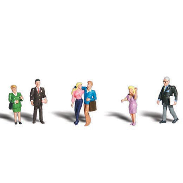 Woodland Scenics Accents A1838 Figures - People Talking - Pkg (6) HO Scale