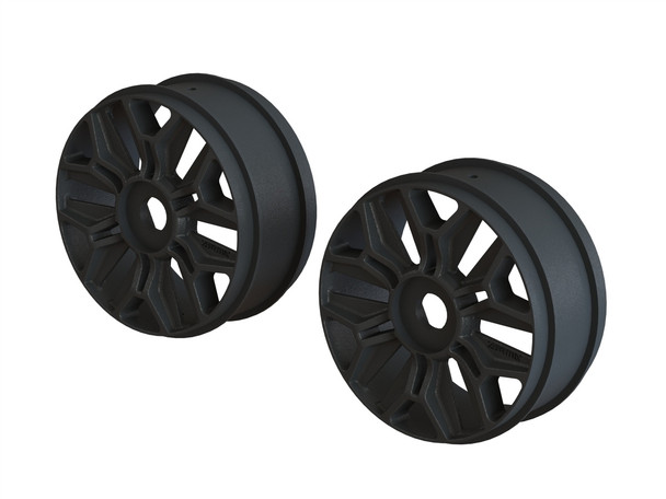 ARRMA AR510120 1/8 Buggy Wheel Black (2) : Typhon