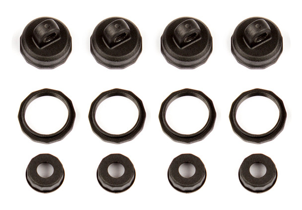 Associated 21536 1/14 Shock Caps and Collars : Reflex 14B / 14T