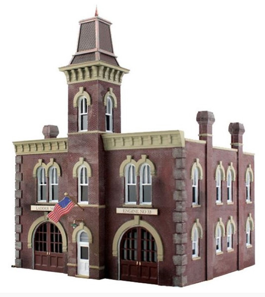 Woodland Scenics Firehouse N Railroad Train Building BR4934