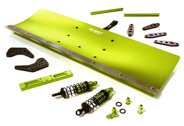 Integy Alloy Machined Snowplow Kit : Traxxas Stampede 4X4 Slash 4X4 C27056GREEN