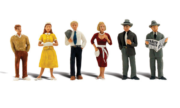 Woodland Scenics Pedestrians O Train Figures A2763