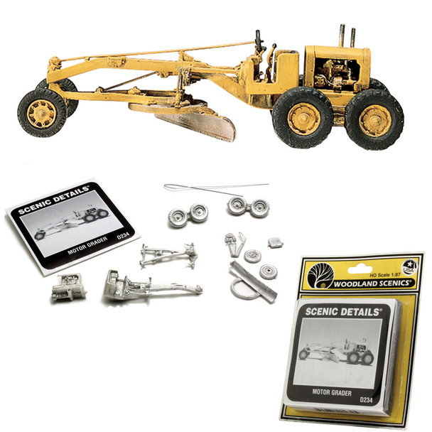 Woodland Scenics Details D234 - Motor Grader - HO Scale Kit