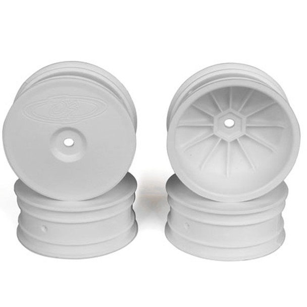 DE Racing Speedline Buggy Front White Wheels : Associated B64 - B64D / TLR 22 3.0 - 4.0