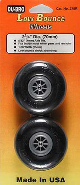 Dubro 275R Low Bounce Smooth Wheels 2-3/4" (2)