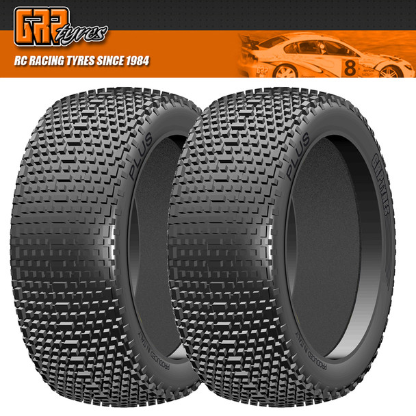GRP GB11X 1:8 Buggy PLUS X ExtraSoft Donut Tires w/ Insert (2) : Front / Rear