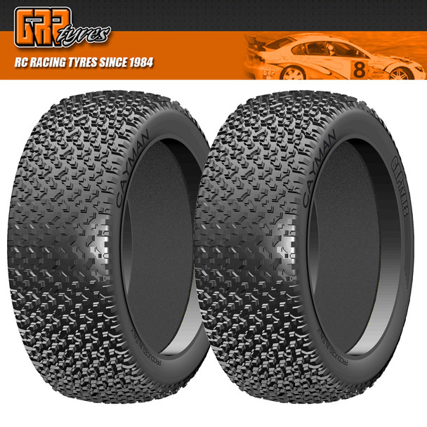 GRP GB12X 1:8 Buggy CAYMAN X ExtraSoft Donut Tires w/ Insert (2) : Front / Rear