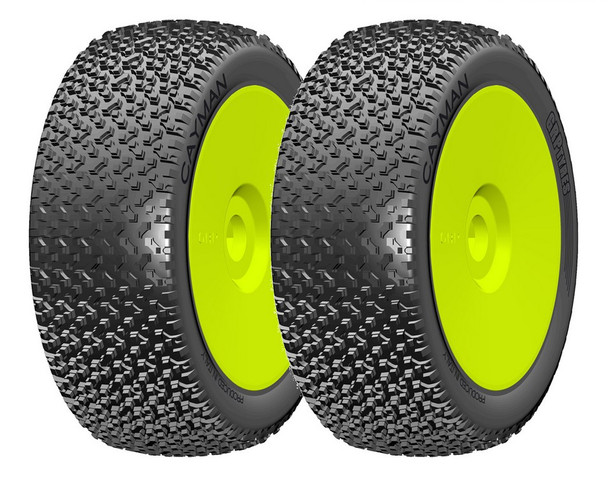 GRP GBY12A 1:8 Buggy CAYMAN A Soft Mounted Tires w/ Yellow Wheel (2) : F/R