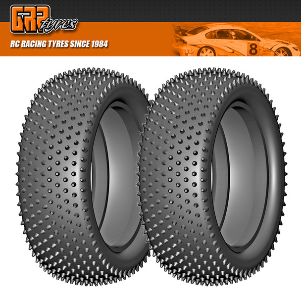GRP GN20C 1:10 Buggy 4WD CONIC C Hard Donut Tires NO Insert (2) : Front
