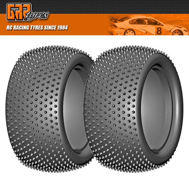 GRP GN30B 1:10 Buggy 4WD CONIC B Medium Donut Tires NO Insert (2) : Rear