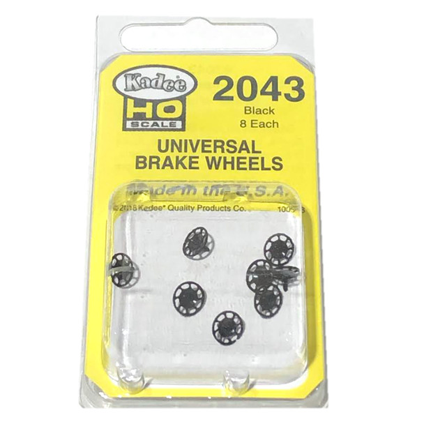 Kadee 2043 Universal Brake Wheel Black (8) : HO Scale