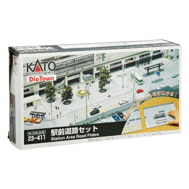 Kato 23-411 Dio Town Station Area Road Plates : N Scale