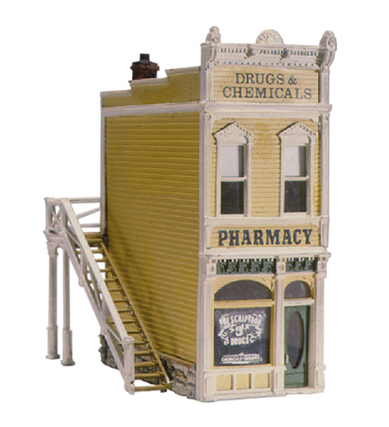 Woodland Scenics Pharmacy Kit HO Railroad Train Building D221