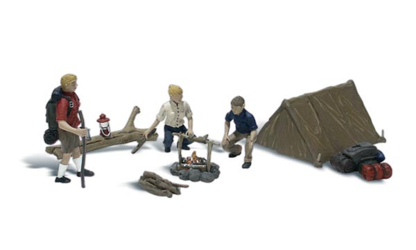 Woodland Scenics Accents Campers Train Figures O A2754