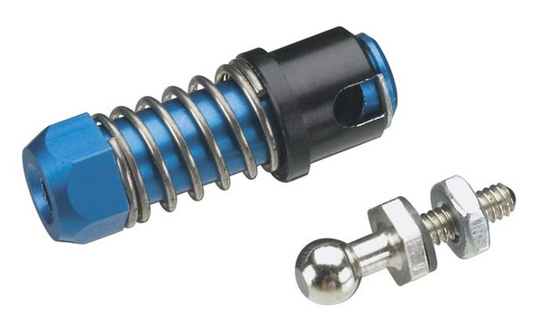Sullivan S591 Aluminum Ball Connector w/Sleeve 4-40 Blue