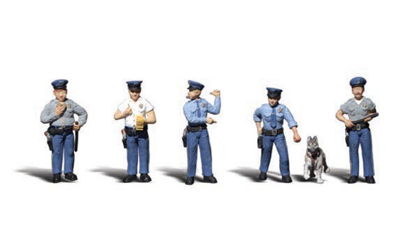 Woodland Scenics Accents Policeman Train Figures O A2736