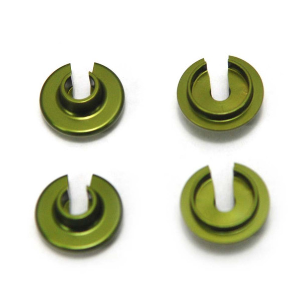 STRC Aluminum Shock Spring Retainers (4) Grn Yeti STA80035CG