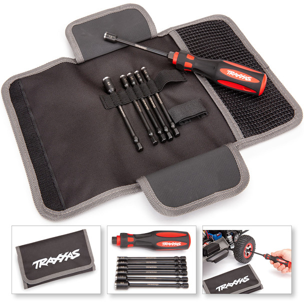 Traxxas 8719 Premium (6Pcs) Metric Nut Driver Master Set w/ Carrying Case