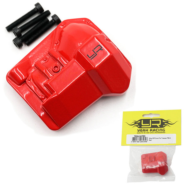 Yeah Racing TRX4-047RD Alloy Diff Cover : Traxxas TRX-4 Red