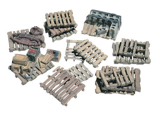 Woodland Scenics Assorted Skids (15) HO Model Train Building D204